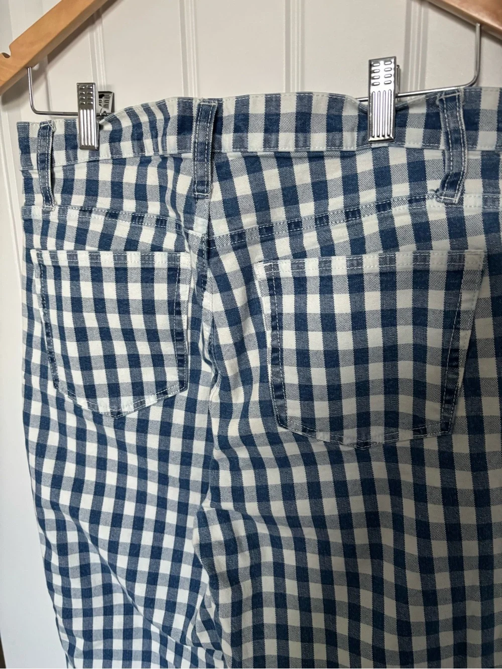 J Crew gingham jeans